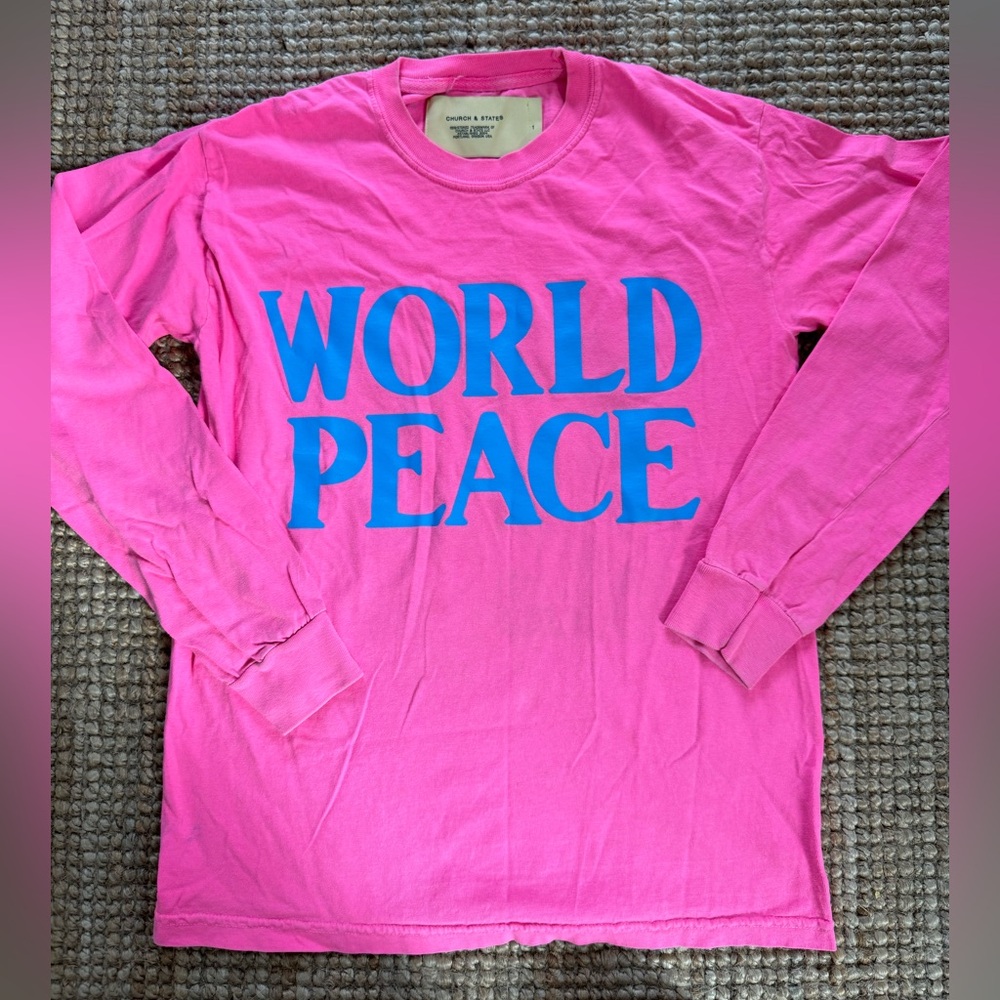 Church and State World Peace long sleeve tee